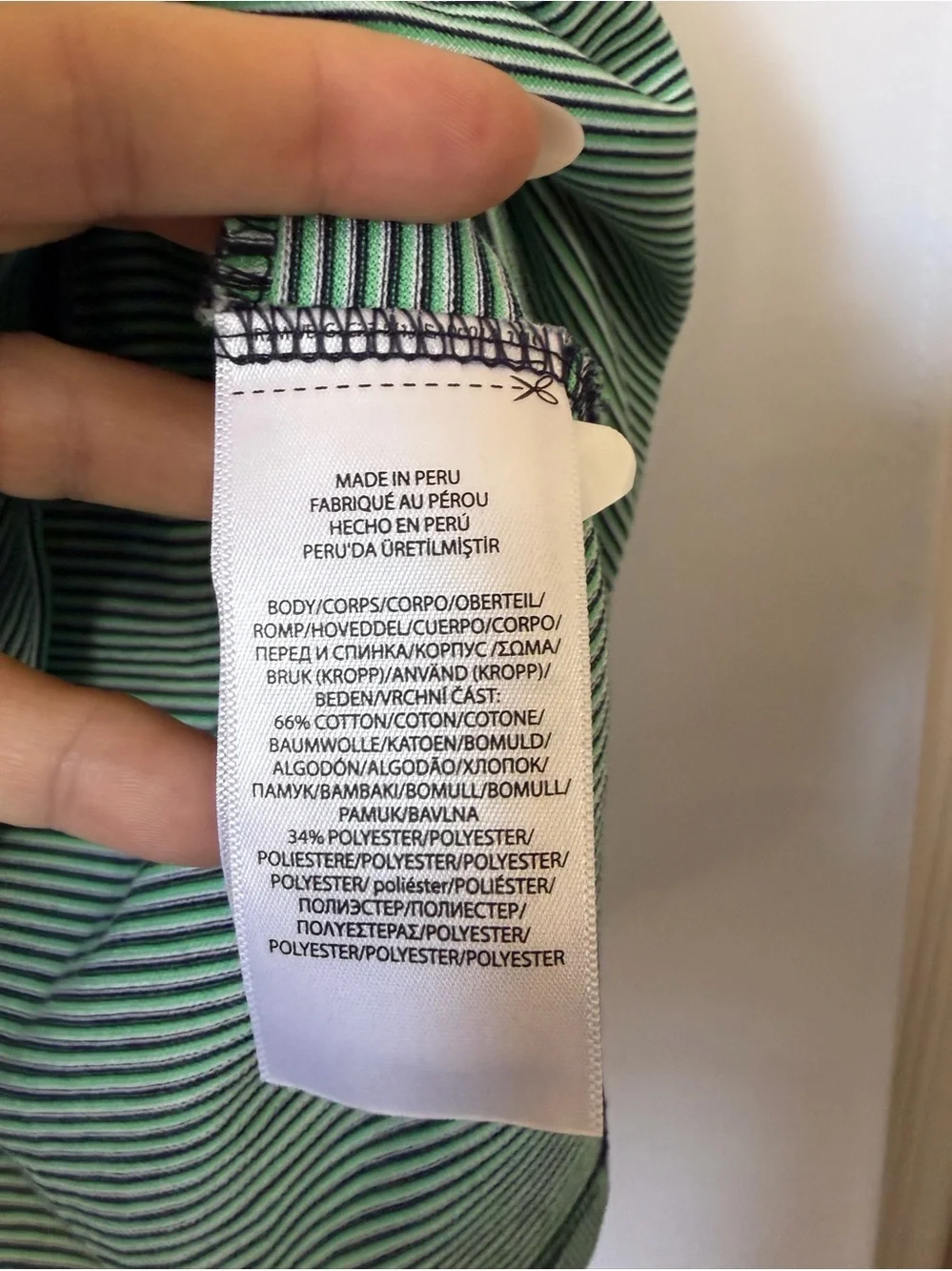 Ralph Lauren Pro Fit green striped polo shirt